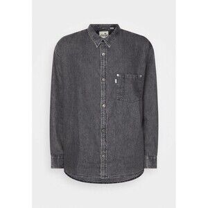 Levi’s SilverTab Oversized Denim Utility Shirt Black Wash Gray 90s Y2K NWT XL